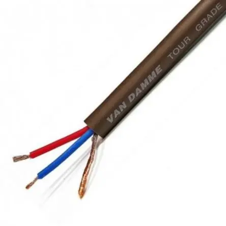Produktfoto 1 von Van Damme Mikrofonkabel 3-adrig 0.22 mm² Geschirmt, Außen-ø 6.35 mm Außen-ø Braun, L. 100 m