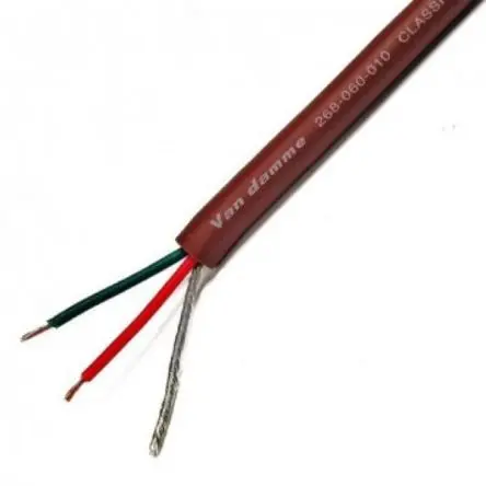 Produktfoto 1 von Van Damme Mikrofonkabel 2-adrig 0.22 mm² Geschirmt, Außen-ø 4.85 mm Außen-ø Braun, L. 100 m