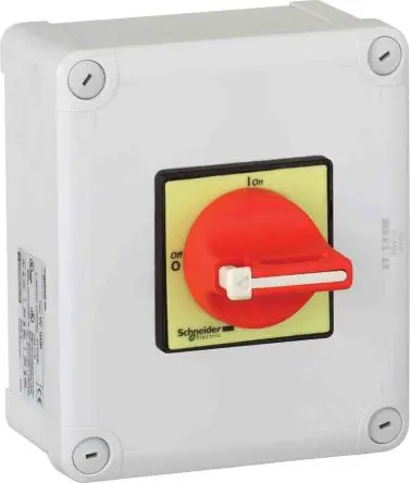 Produktfoto 1 von Schneider Electric TeSyS Vario Trennschalter 3-polig DIN-Hutschiene 29A 11 kW Rot IP65 3-phasig