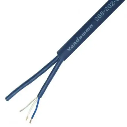 Produktfoto 1 von Van Damme Blue Mikrofonkabel 4-adrig 0.22 mm² Geschirmt, Außen-ø 2.7 mm Außen-ø Blau, L. 50 m