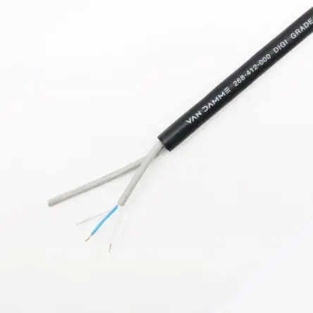 Produktfoto 1 von Van Damme Van Damme Digitour Mikrofonkabel 2-adrig 0.14 mm² Geschirmt, Außen-ø 7.7 mm Außen-ø Schwarz, L. 50 m