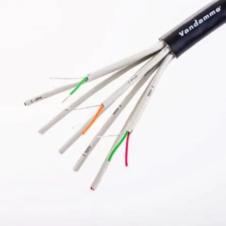 Produktfoto 1 von Van Damme Green Mikrofonkabel 8-adrig 0.14 mm² Geschirmt, Außen-ø 12.2 mm Außen-ø Schwarz, L. 50 m