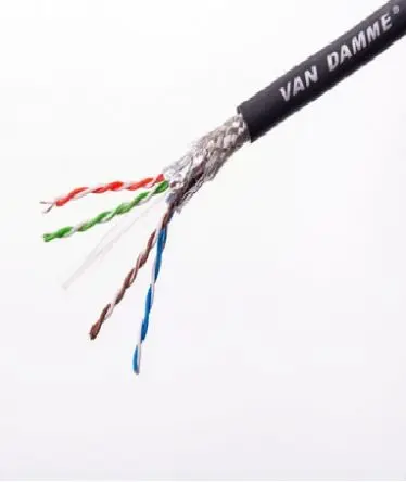 Produktfoto 1 von Van Damme Kat. 6 Ethernet-Kabel, 100 m, Schwarz Abgeschirmt, Thermoplast, vulkanisiert