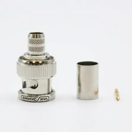 Produktfoto 1 von Van Damme Buchse Koaxialsteckverbinder BNC-Steckverbinder, Kabel, 75 Ω Crimpbefestigung, Standard, Gerade