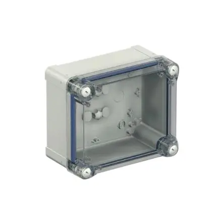 Produktfoto 1 von Schneider Electric PanelSeT ABS Wandanschlusskasten Grau IP66 Transparente Tür, HxBxT 291 mm, 241 mm x 128 mm