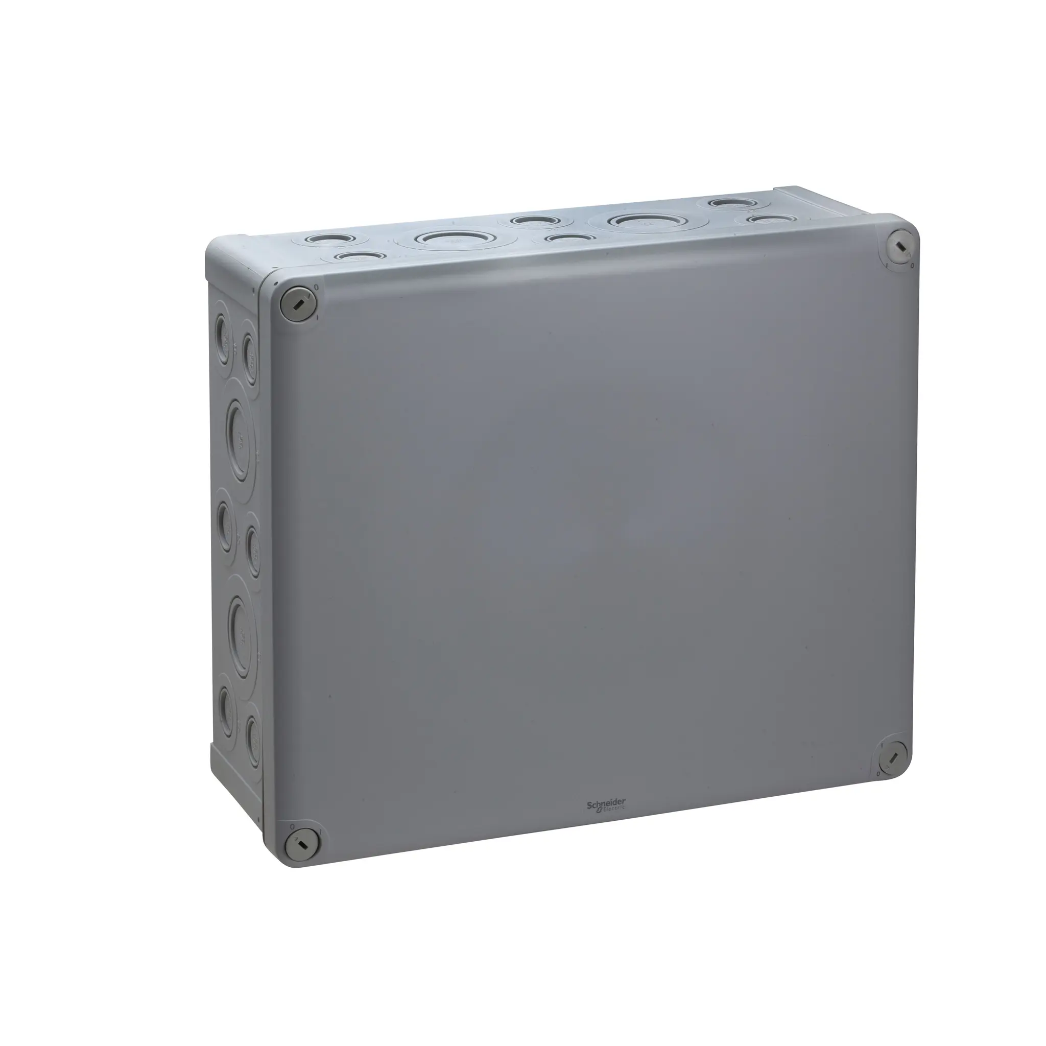 Produktfoto 1 von Schneider Electric Mureva Polypropylen Abzweigdose Grau IP55 Breite 340 mm Höhe 125 mm Länge 340 mm