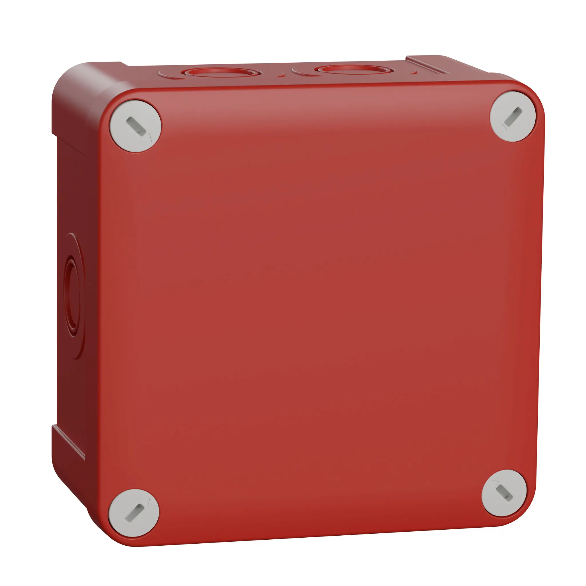 Produktfoto 1 von Schneider Electric Mureva Polypropylen Abzweigdose Rot IP55 Breite 121 mm Höhe 87 mm Länge 121 mm
