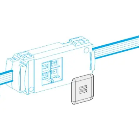 Produktfoto 1 von Schneider Electric Canalis Blindplatte für Sammelschienenverteiler Blindplatte für Sammelschienenverteiler