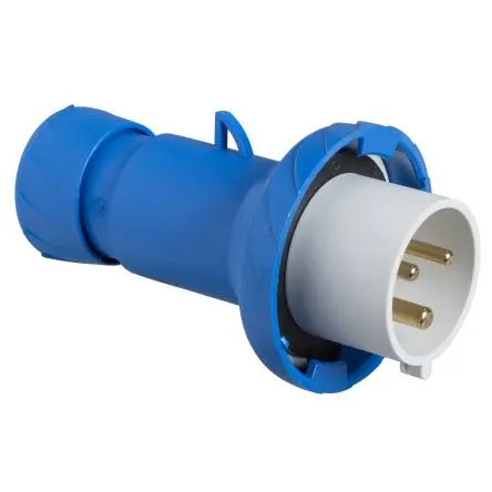 Produktfoto 1 von Schneider Electric Mureva Gehäusestecker Grau 2P+PE, 200V, 250 V, Kabel Gerade IP67 16A Phasenwender