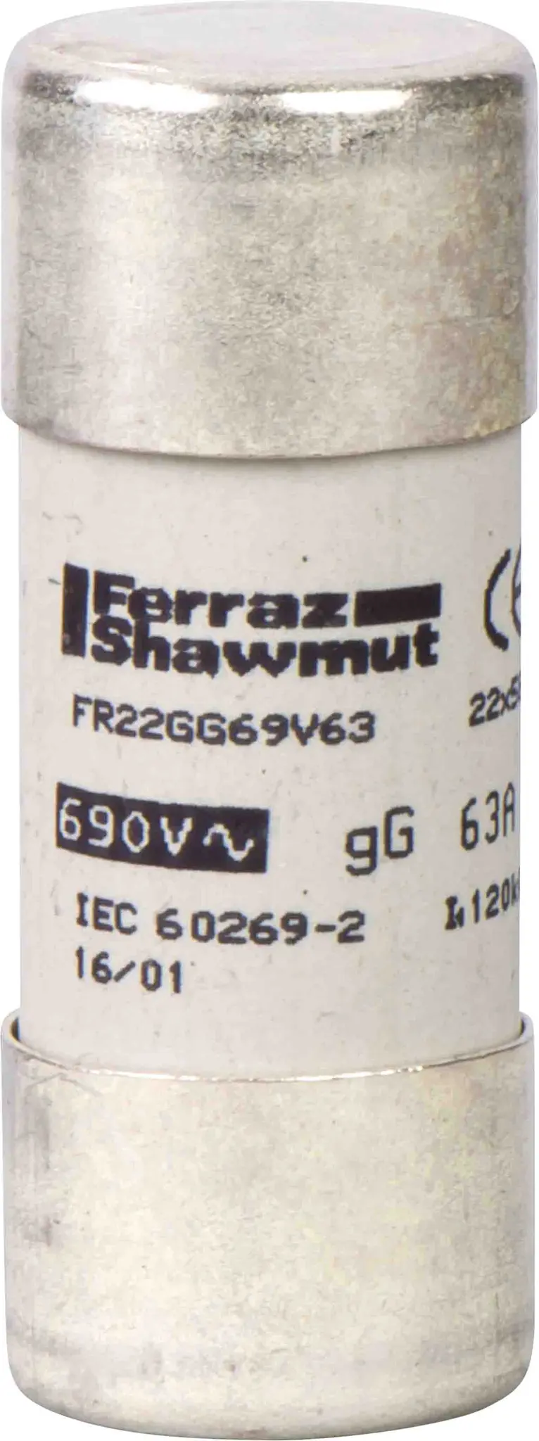 Produktfoto 1 von Schneider Electric DF2 Patronensicherung / 63 A 22 x 58 mm 500 V