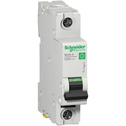 Produktfoto 1 von Schneider Electric Acti9 C60HDC Miniaturüberlastschalter Typ C, Pol 1-polig 1A, Abschaltvermögen 10 kA Multi9 250 V dc