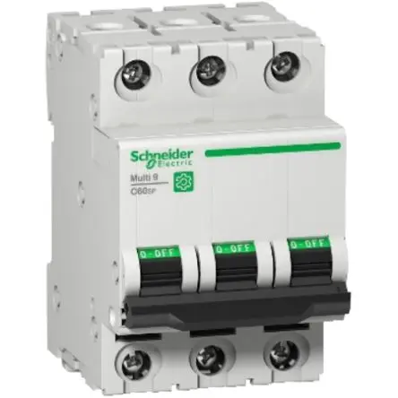 Produktfoto 1 von Schneider Electric Multi9 Miniaturüberlastschalter Typ C, Pol 3-polig 63A, Abschaltvermögen 10 kA Multi9