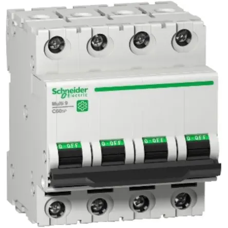 Produktfoto 1 von Schneider Electric Multi9 Miniaturüberlastschalter Typ C, Pol 4-polig 16A, Abschaltvermögen 10 kA Multi9