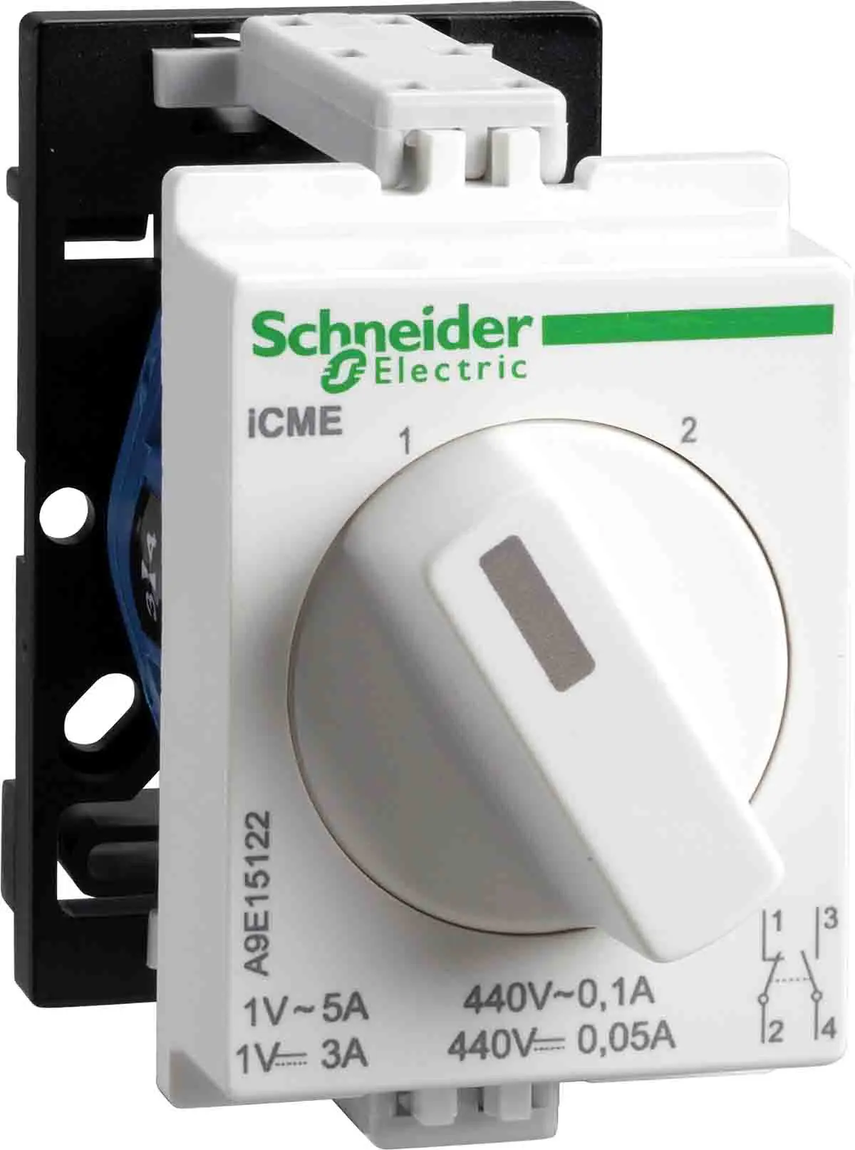 Produktfoto 1 von Schneider Electric Acti 9 Wahlschalter 2-Stufen Knopf IP65