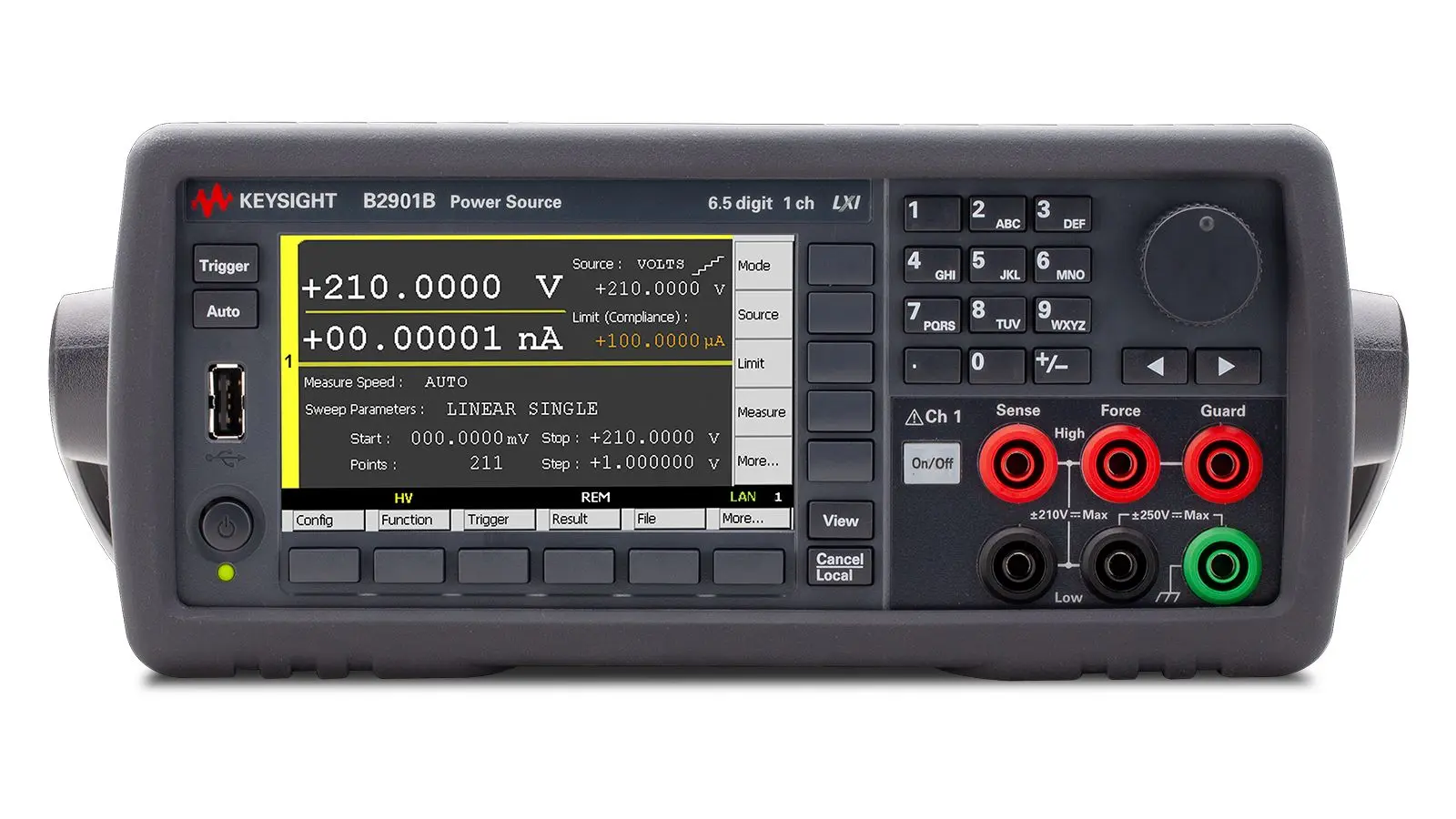 Produktfoto 1 von Keysight Technologies B2900B 1 Sourcemeter 31.8W, 1 μV to 210 V, 2 Ω to 200 MΩ