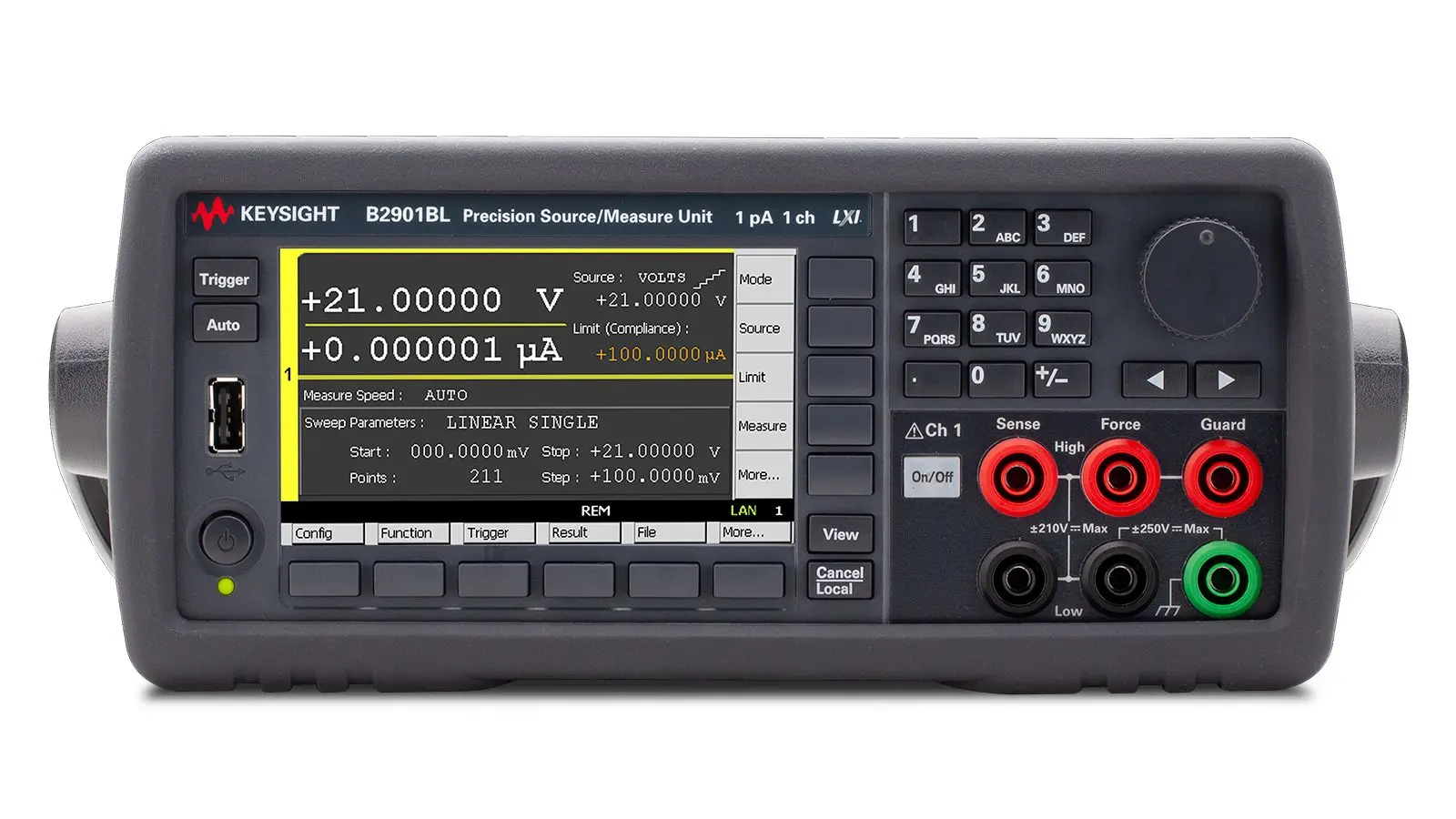 Produktfoto 1 von Keysight Technologies B2900BL 1 Sourcemeter 31.8W, 1 μV to 21 V, 2 Ω to 200 MΩ