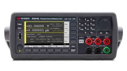 Produktfoto 1 von Keysight B2900BL Sourcemeter 31,8 W, 1 μV → 21 V, 2 Ω → 200 MΩ