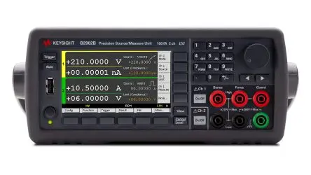 Produktfoto 1 von Keysight Technologies B2900B 2-Kanal Sourcemeter 31.8W, 1 μV to 210 V, 2 Ω to 200 MΩ