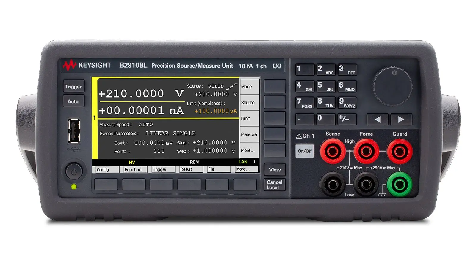 Produktfoto 1 von Keysight Technologies B2900BL 1 Sourcemeter 31.8W, 1 μV to 210 V, 2 Ω to 200 MΩ