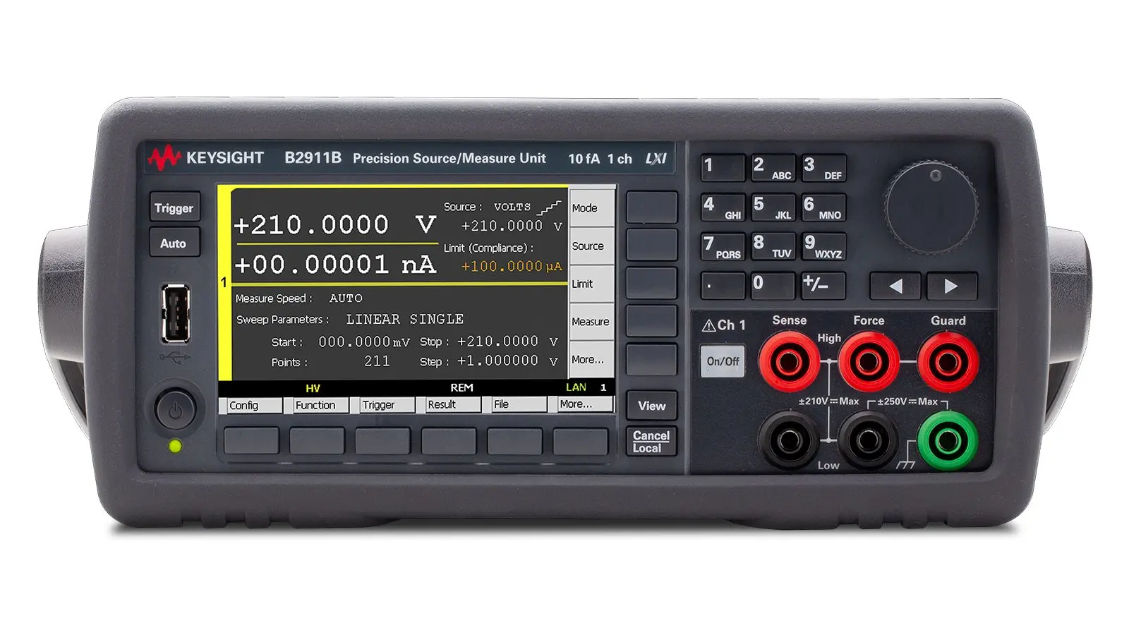 Produktfoto 1 von Keysight Technologies B2900B 1 Sourcemeter 31.8W, 100 nV to 210 V, 2 Ω to 200 MΩ