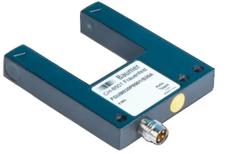 Baumer FGUM 030P Gabel Optischer Sensor, Durchgangsstrahl, PnP Ausgang, M8-Steckverbinder