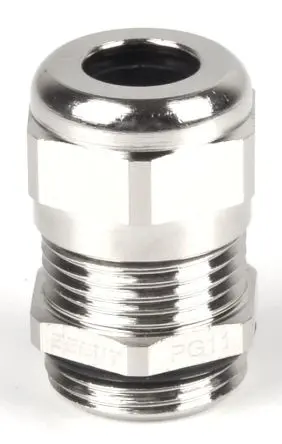 Produktfoto 1 von RS PRO Kabelverschraubung, M20 Messing vernickelt Metallisch 6 mm/ 12 mm, IP68