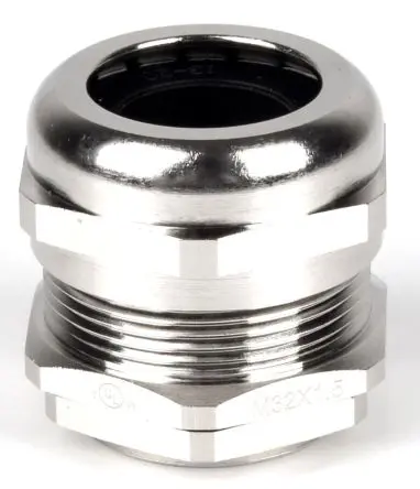 Produktfoto 1 von RS PRO Kabelverschraubung, M32 Messing vernickelt Metallisch 13 mm/ 20 mm, IP68