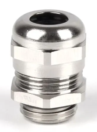 Produktfoto 1 von RS PRO Kabelverschraubung, PG9 Messing vernickelt Metallisch 4 mm/ 8 mm, IP68