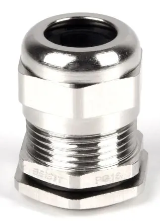 Produktfoto 1 von RS PRO Kabelverschraubung, PG13.5 Messing vernickelt Metallisch 6 mm/ 12 mm, IP68
