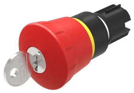 Produktfoto 1 von EAO 45 Not-Aus-Schalter, 22 mm, Rot, Schlüsselentriegelung, Pilzkopf, Kunststoff, IP69K, IP67, IP66, 40 mm