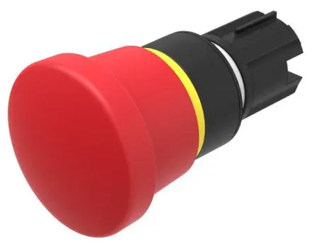 Produktfoto 1 von EAO 45 Not-Aus-Schalter, 22 mm, Rot, Drehfreigabe, Pilzkopf, Kunststoff, IP69K, IP67, IP66, 40 mm