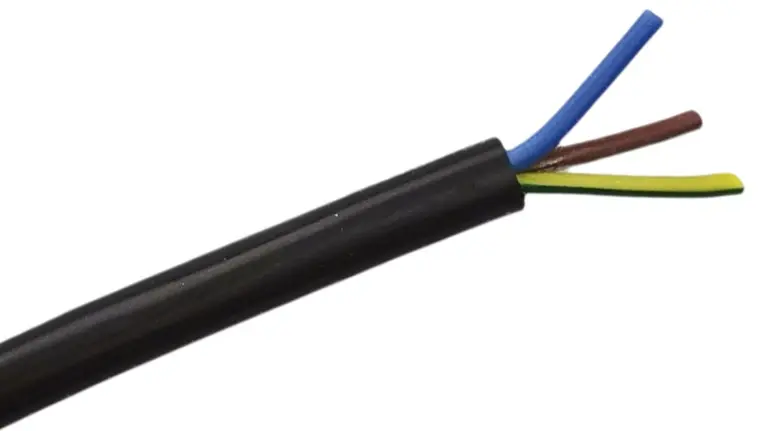 Produktfoto 1 von RS PRO Netzkabel, 3-adrig Schwarz /Ø 9.2 mm Außen-ø , 25 m 200 °C, 450V, Silikongummi