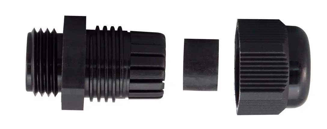 Produktfoto 1 von RS PRO KSS METRIC THREAD Kabelverschraubung, M12 Nylon 6.6 Schwarz 3 mm/ 6.5 mm, IP68