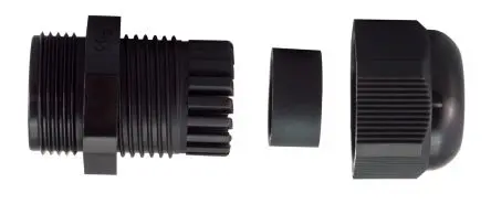 Produktfoto 1 von RS PRO KSS PG THREAD (DIN STANDARD) Kabelverschraubung, PG9 Nylon 6.6 Schwarz 4 mm/ 8 mm, IP68