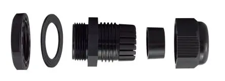 Produktfoto 1 von RS PRO Metric Thread Kabelverschraubung, M16 Nylon 6.6 Schwarz 5 mm/ 10 mm, IP68