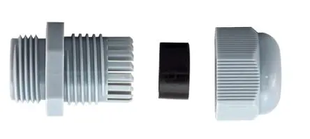 Produktfoto 1 von RS PRO KSS PG THREAD (DIN STANDARD) Kabelverschraubung, PG9 Nylon 6.6 Grau 4 mm/ 8 mm, IP68