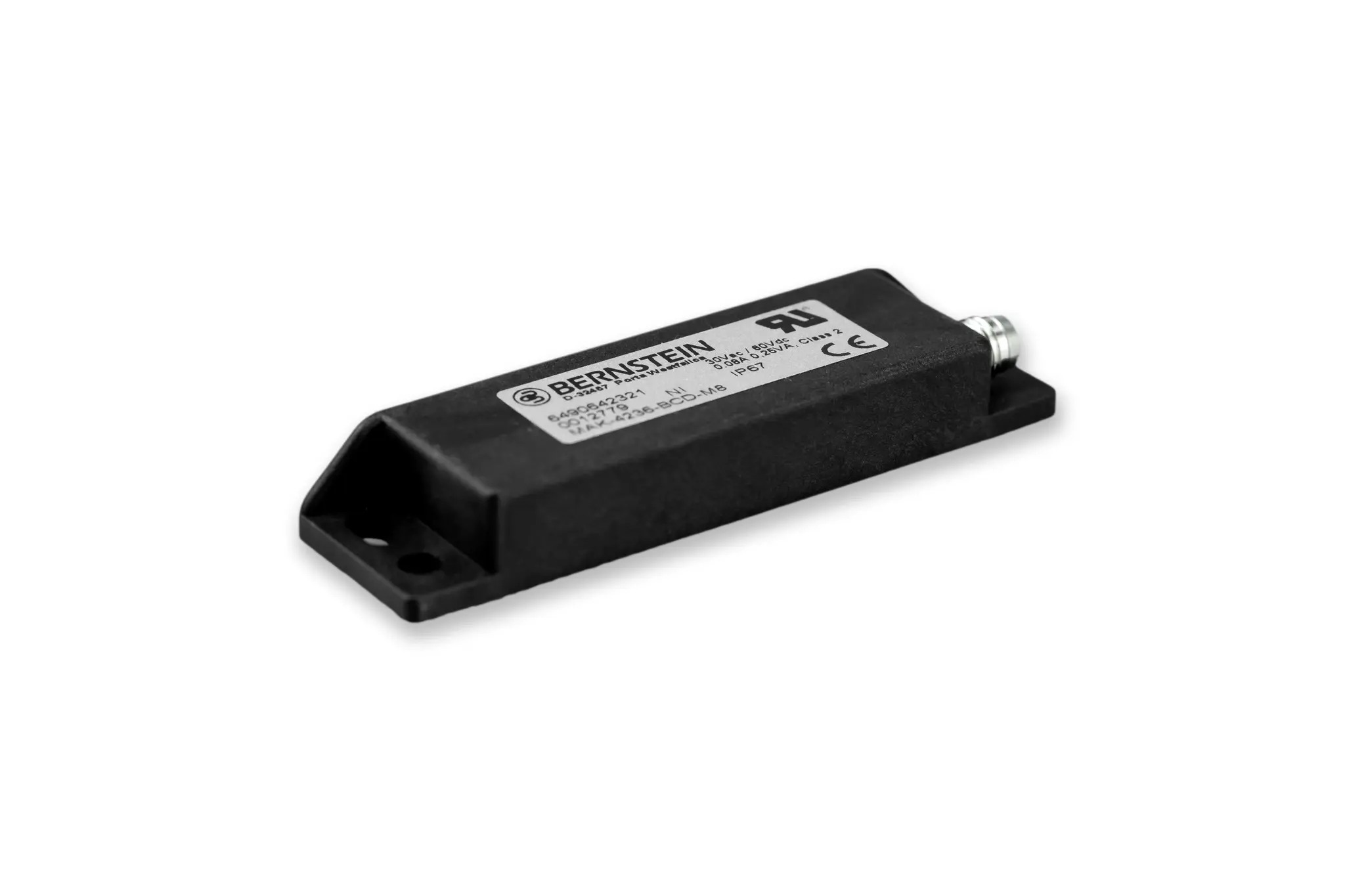 Produktfoto 1 von Bernstein AG MA-42 M8 Berührungsloser Sicherheitsschalter aus Nylon 6 170V dc / 1Schließer/1Öffner