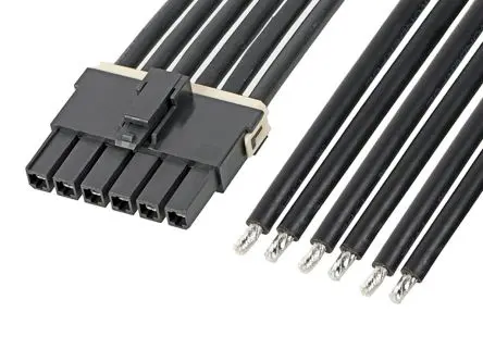 Produktfoto 1 von Molex 6 216401 Platinenstecker-Kabel Mega-Fit 6 / Nicht abgeschlossen Buchse / Buchse, 300 mm