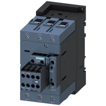 Produktfoto 1 von Siemens 3RT2 Schütz 230V ac-Spule, 3-polig, 1kV / 110 A 230V 55 kW 2 Schließer/2 Öffner Motorsteuerung, Umkehrend