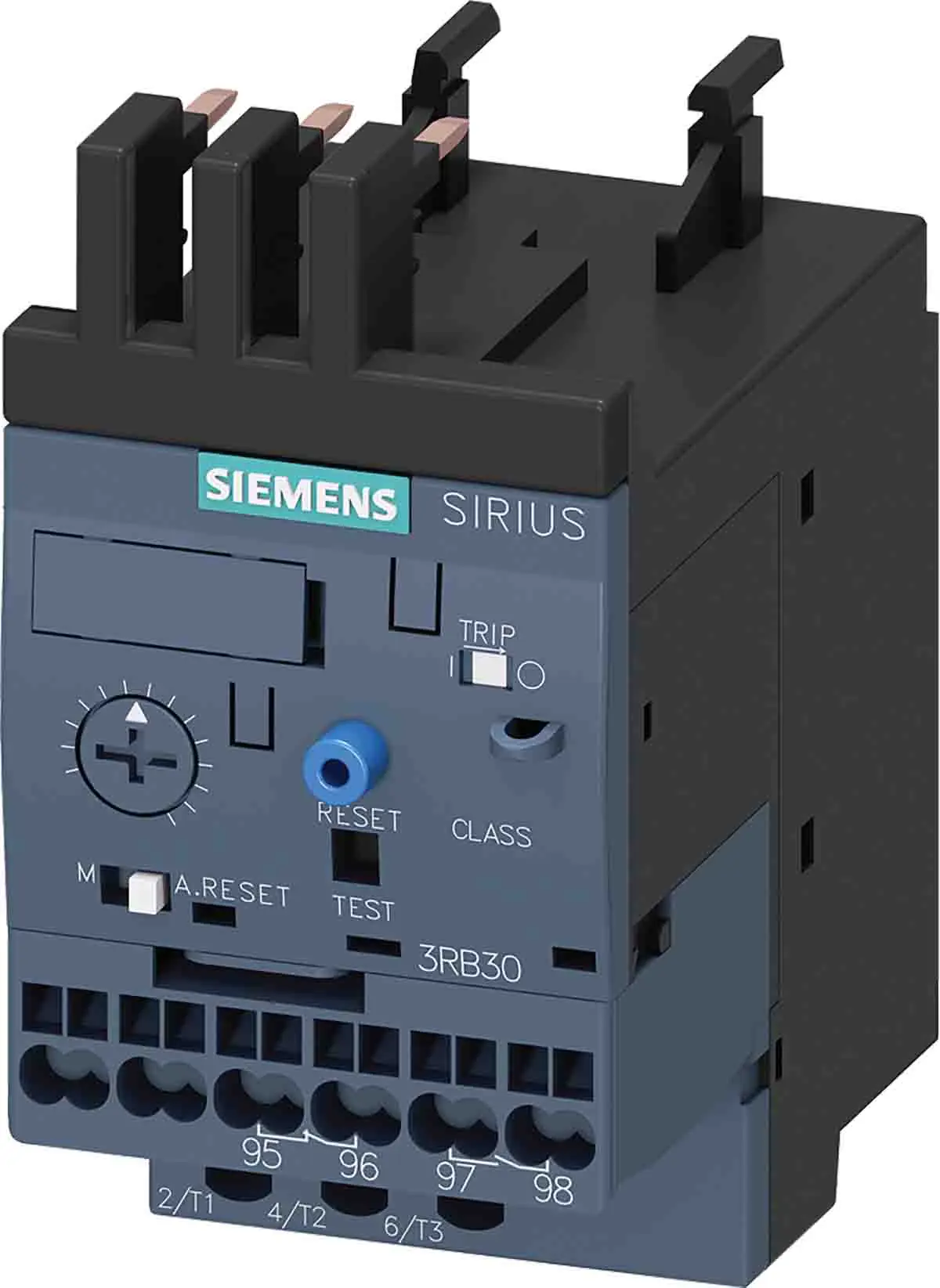 Produktfoto 1 von Siemens 3RB3 Überlastrelais, / 16 A 11 kW 1 Schließer/1 Öffner, 690V ac / 16 A 3P, 72 mm x 45 mm