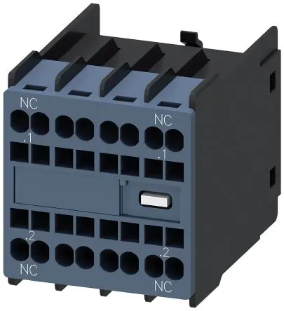 Siemens 3RH Hilfskontakt 2-polig Einrastbefestigung, 2 Öffner mit Federbelastet Anschluss 300 mA, 690V