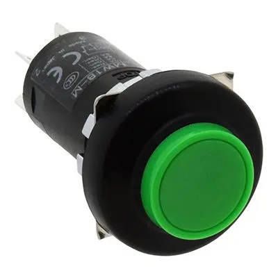 Produktfoto 1 von Idec MW Druckschalter Tastend Panel Ø 22.3 mm, 2-poliger Umschalter / 10A 110 V ac, IP66
