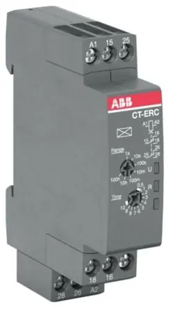 Produktfoto 1 von ABB CT-C Zeitrelais, DIN-Hutschiene 24 to 240 V ac 24V ac, 240 V ac, 0.05 s to 100 h, 2 Kont. 1, 1-poliger Umschalter