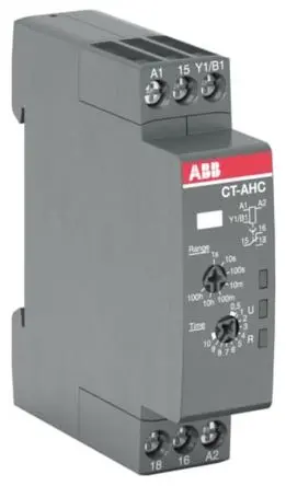 Produktfoto 1 von ABB CT-C Zeitrelais, DIN-Hutschiene 24V ac, 240 V ac, 0.05 s to 100 h, 1 Kont. 1, 1-poliger Umschalter