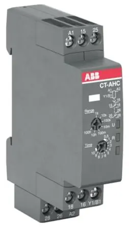 Produktfoto 1 von ABB CT-C Zeitrelais, DIN-Hutschiene 24 to 240 V ac 24V ac, 240 V ac, 0.05 s to 100 h, 2 Kont. 1, 1-poliger Umschalter