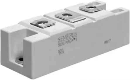 Produktfoto 1 von Semikron Danfoss Panel Diode 2 Paar seriell, 1200 V / 310 A, 3-Pin A-23