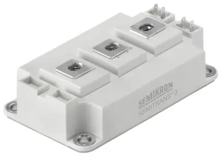 Produktfoto 1 von Semikron Danfoss IGBT-Modul / 616 A, 0.9 V, 7-Pin SEMITRANS3 Typ N-Kanal Oberfläche