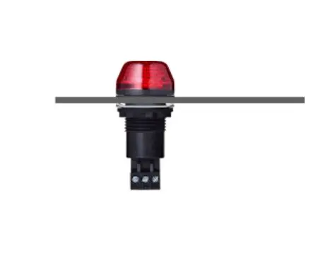 Produktfoto 1 von AUER Signal IBS LED Blinkend, Dauer LED-Signalleuchte Rot, 230–240 V-AC, Ø 30mm