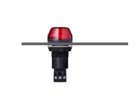 Produktfoto 1 von AUER Signal IBS LED Blinkend, Dauer LED-Signalleuchte Rot, 12 V AC/DC, Ø 30mm