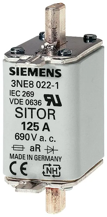 Produktfoto 1 von Siemens Sicherungseinsatz NH00, 690V / 100A, gR